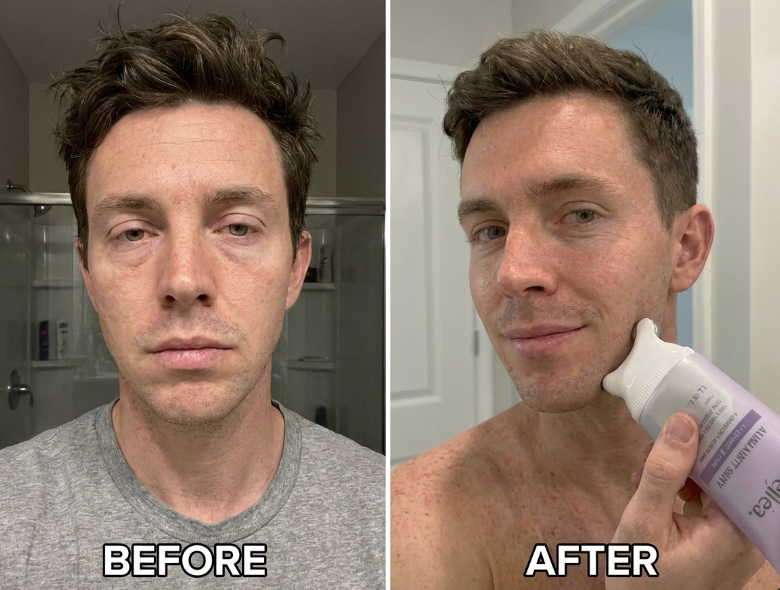 Man looking sharp — morning routine complete, before first call